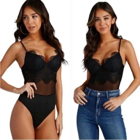 NWOT Windsor Lace Bodysuit - Picture 1 of 4
